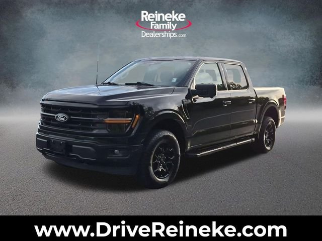 Black 2024 Ford F-150 Pickup Truck Four-Wheel Drive