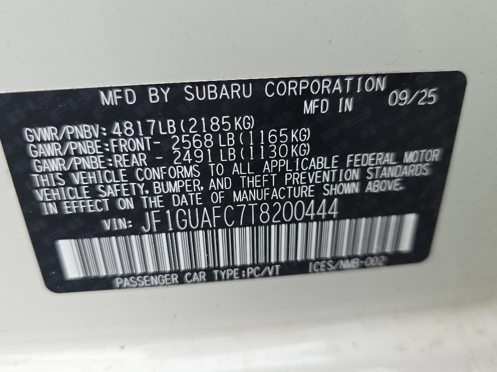 Certified Used 2026 Crystal White Pearl Subaru Sport image 35