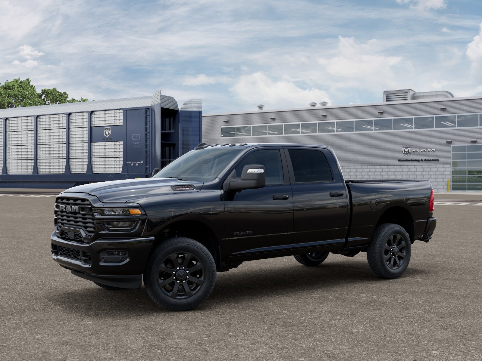 New 2026 Diamond Black Crystal Pearl-Coat Exterior Paint RAM Big Horn image 28