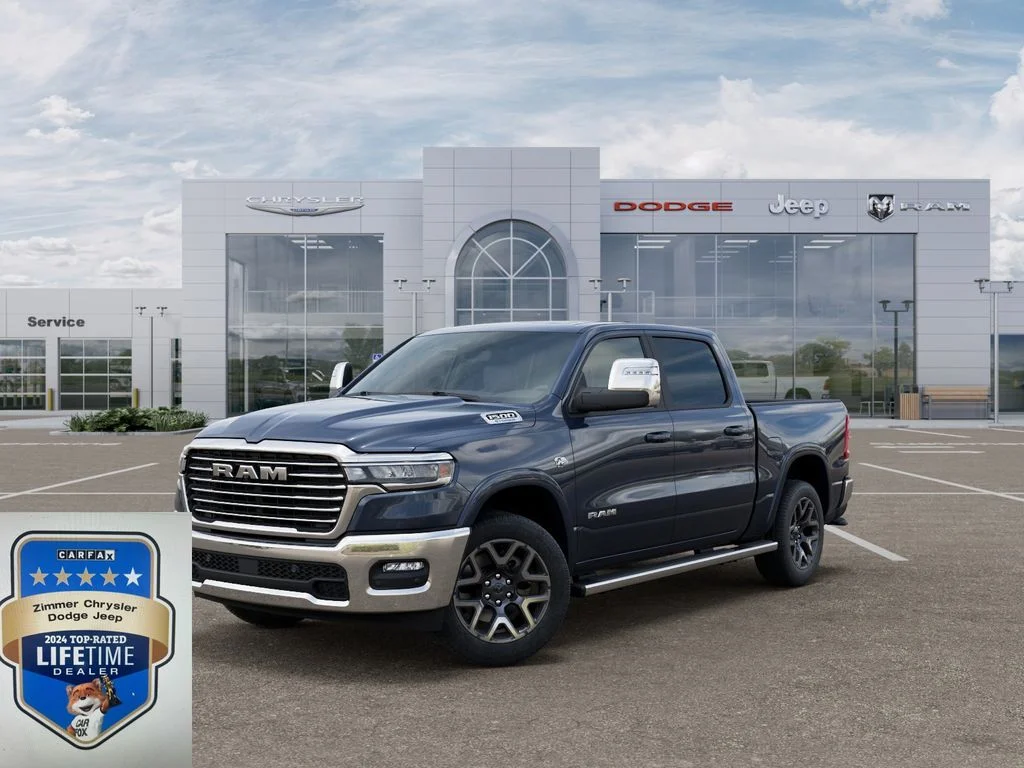 New 2026 Forged Blue Metallic Exterior Paint RAM Laramie image 1
