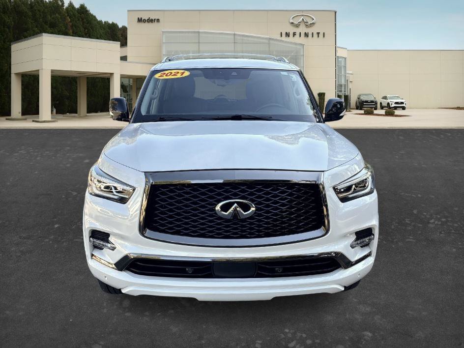 Used 2021 Moonstone White INFINITI PREMIUM SELECT image 4