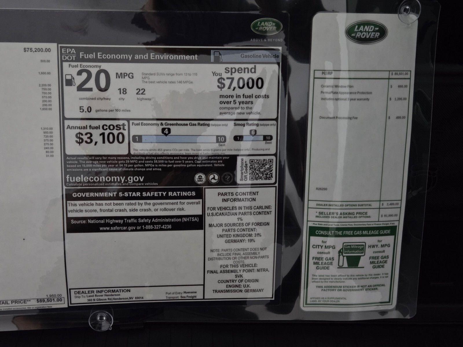 New 2026 Woolstone Green Land Rover X-Dynamic SE image 33
