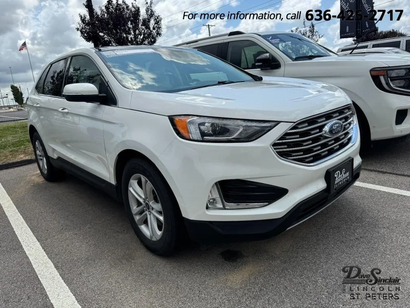 Used 2020 Oxford White Ford SEL AWD image 1