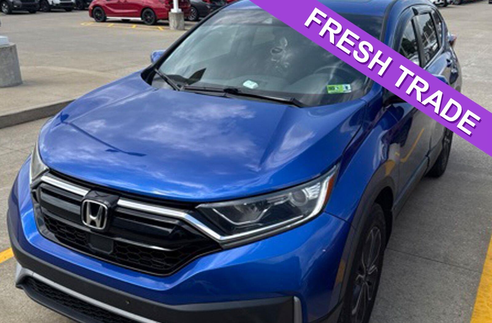 Used 2020 Aegean Blue Metallic Honda EX image 1