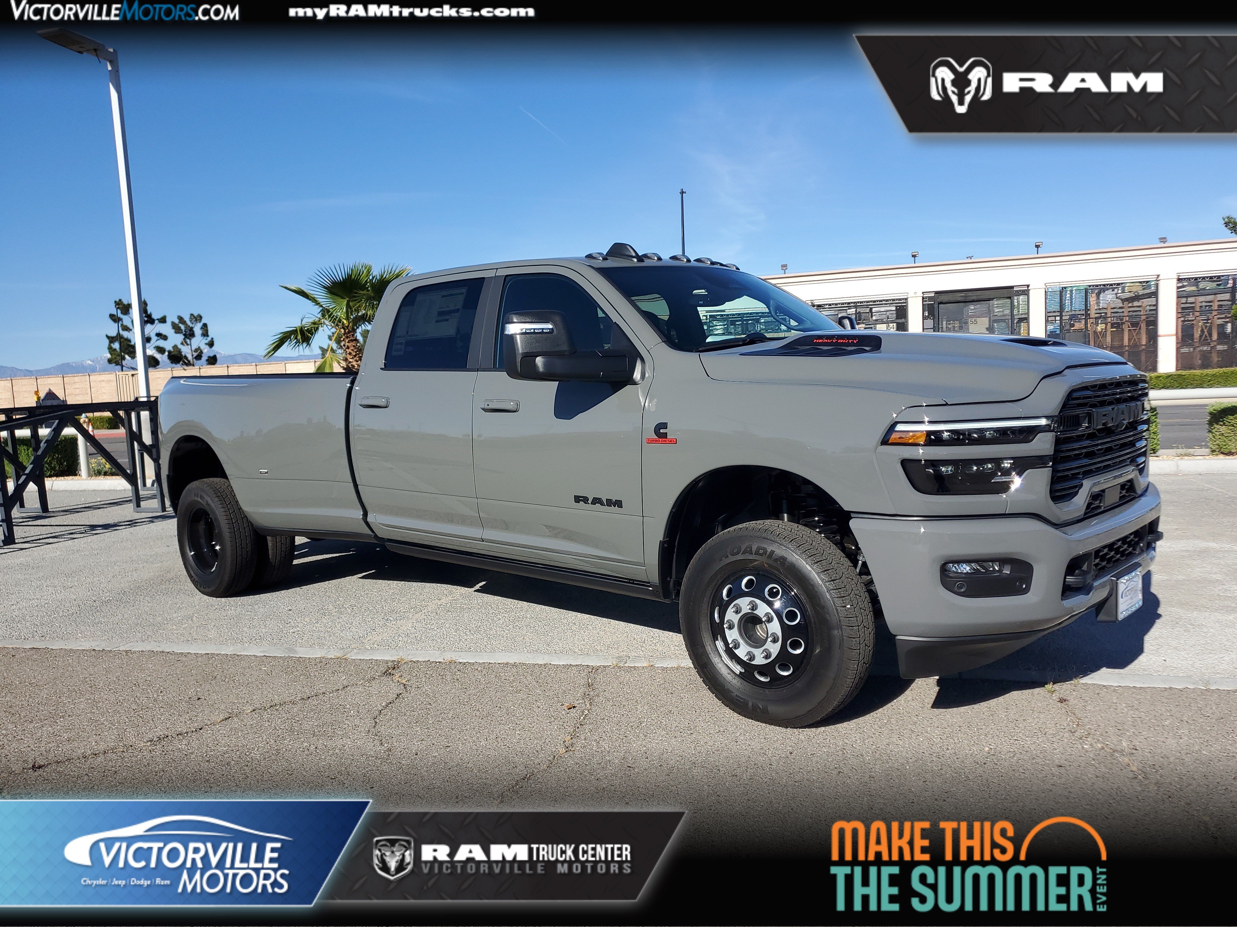 New 2026 Ceramic Gray Clear-Coat Exterior Paint RAM Laramie image 1