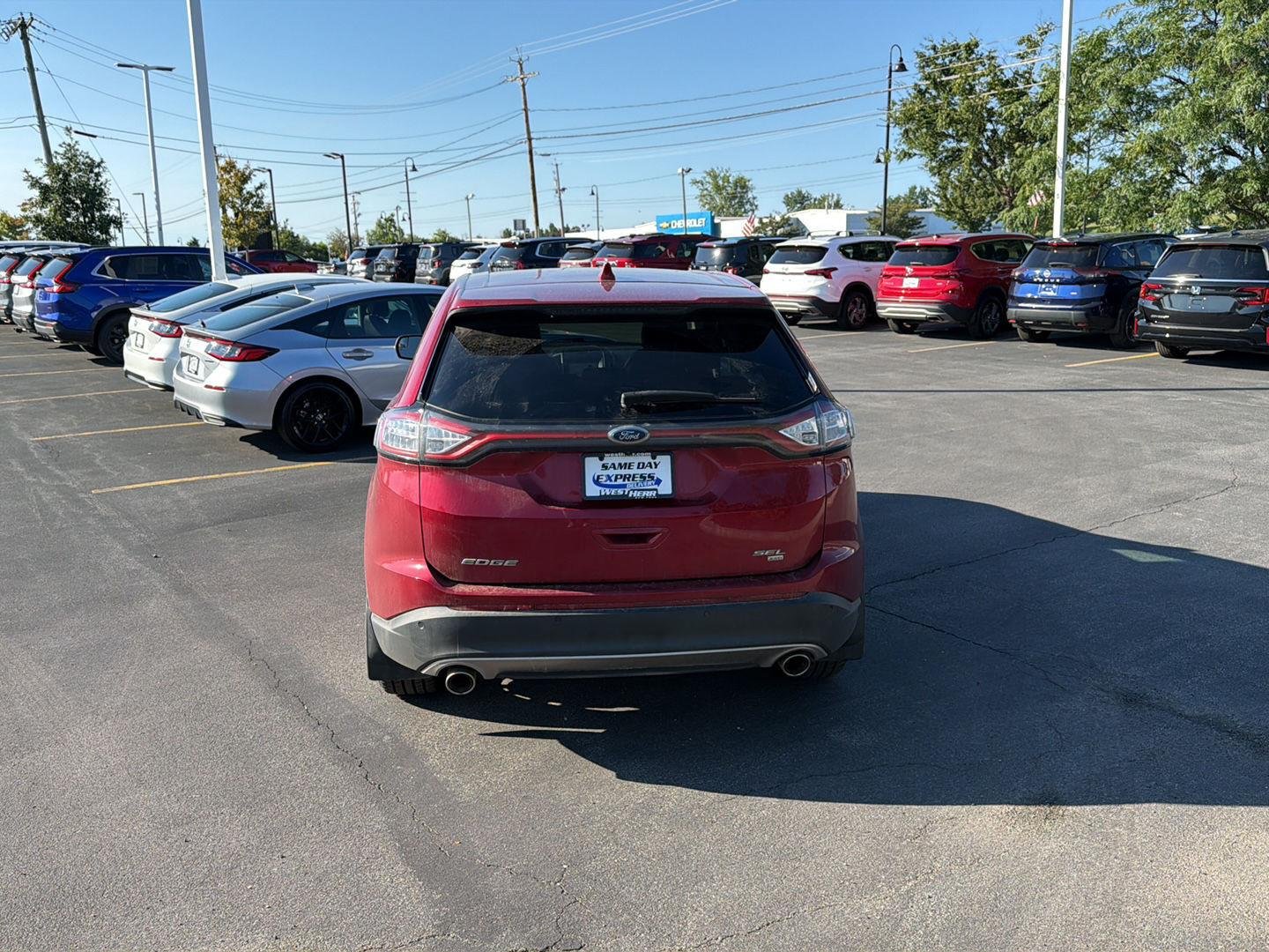 Used 2018 Ruby Red Metallic Tinted Clearcoat Ford SEL image 6