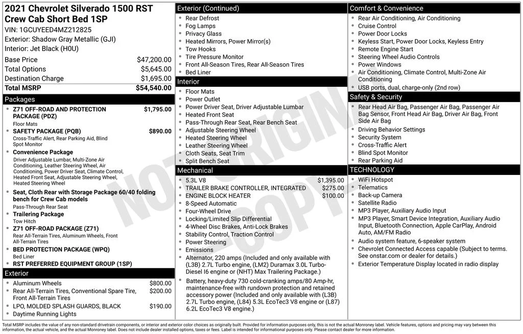 Used 2021 Gray Chevrolet RST image 5