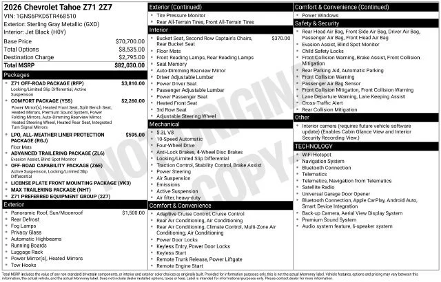 New 2026 Sterling Gray Metallic Chevrolet Z71 image 42