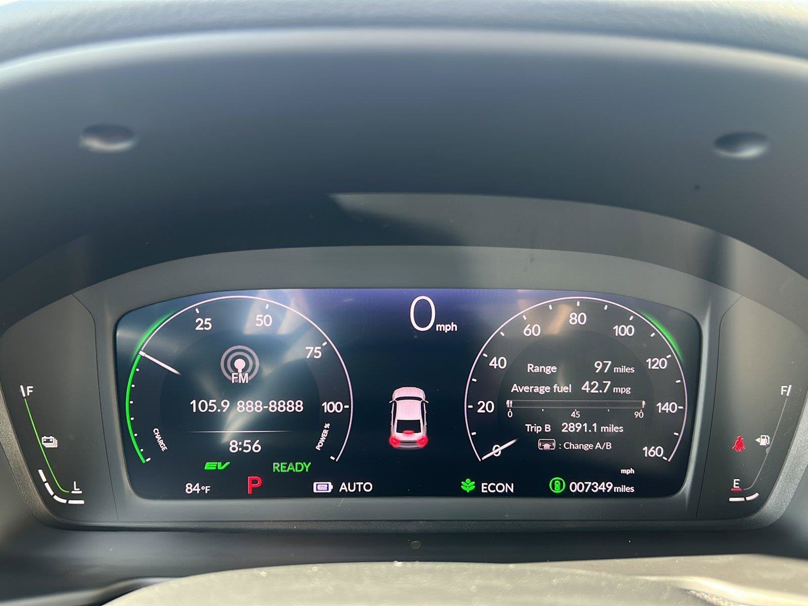 Certified Used 2025 Solar Silver Metallic Honda HYBRID EX-L image 35