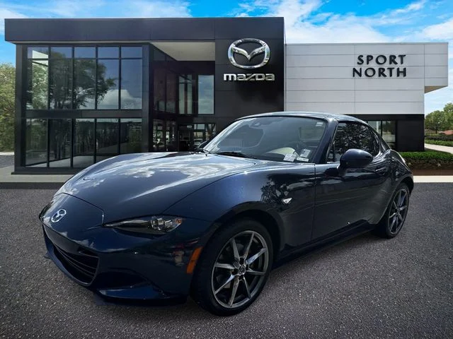 Certified Used 2021 Blue Mazda Grand Touring image 9