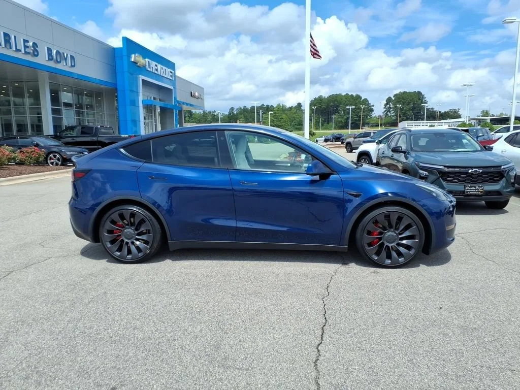 Used 2023 Tesla Model Y Performance with VIN 7SAYGDEF3PF768718 for sale in Henderson, NC