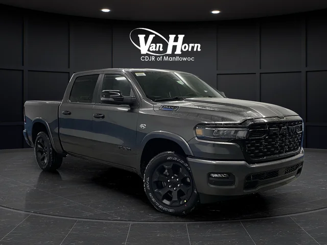 New 2026 Granite Crystal Metallic Clear-Coat Exterior Paint RAM Big Horn/Lone Star image 45