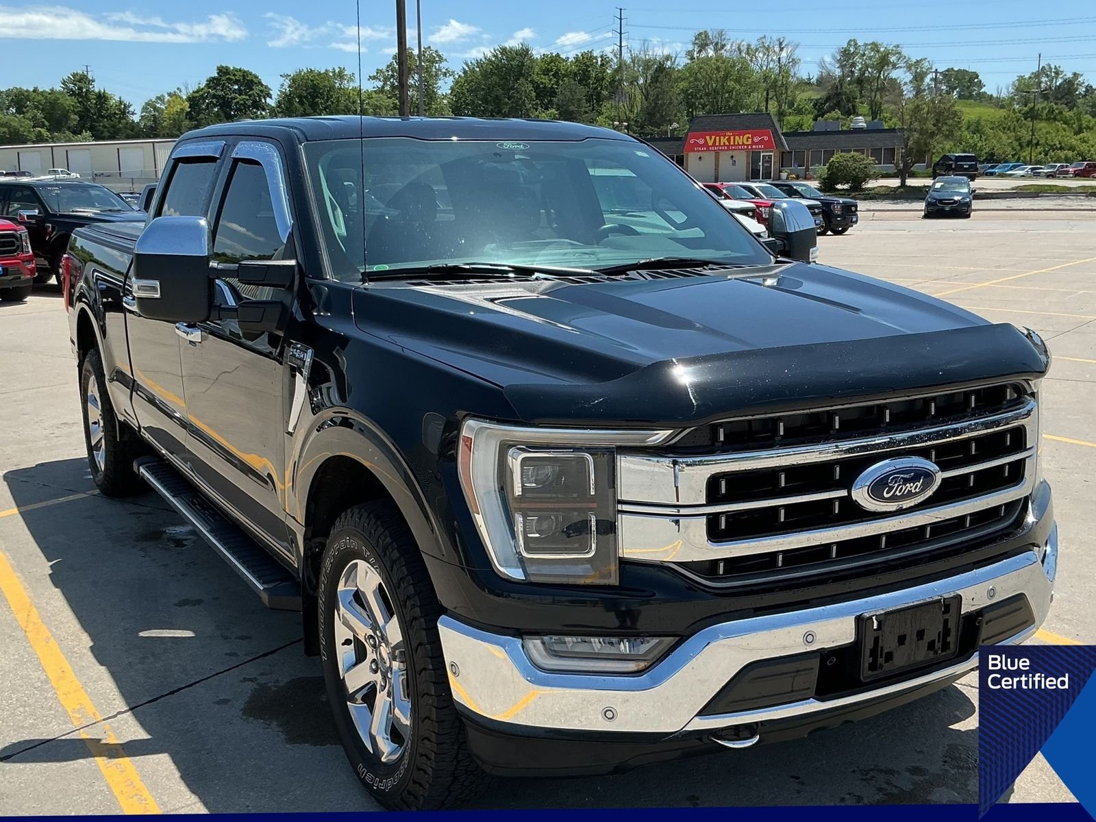 Certified Used 2021 Black Ford Lariat image 2