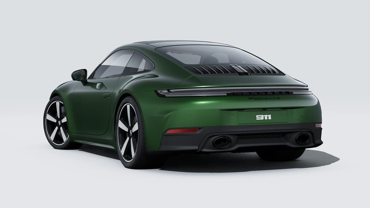 New 2027 Oak Green Metallic Neo Porsche Carrera 4S image 3