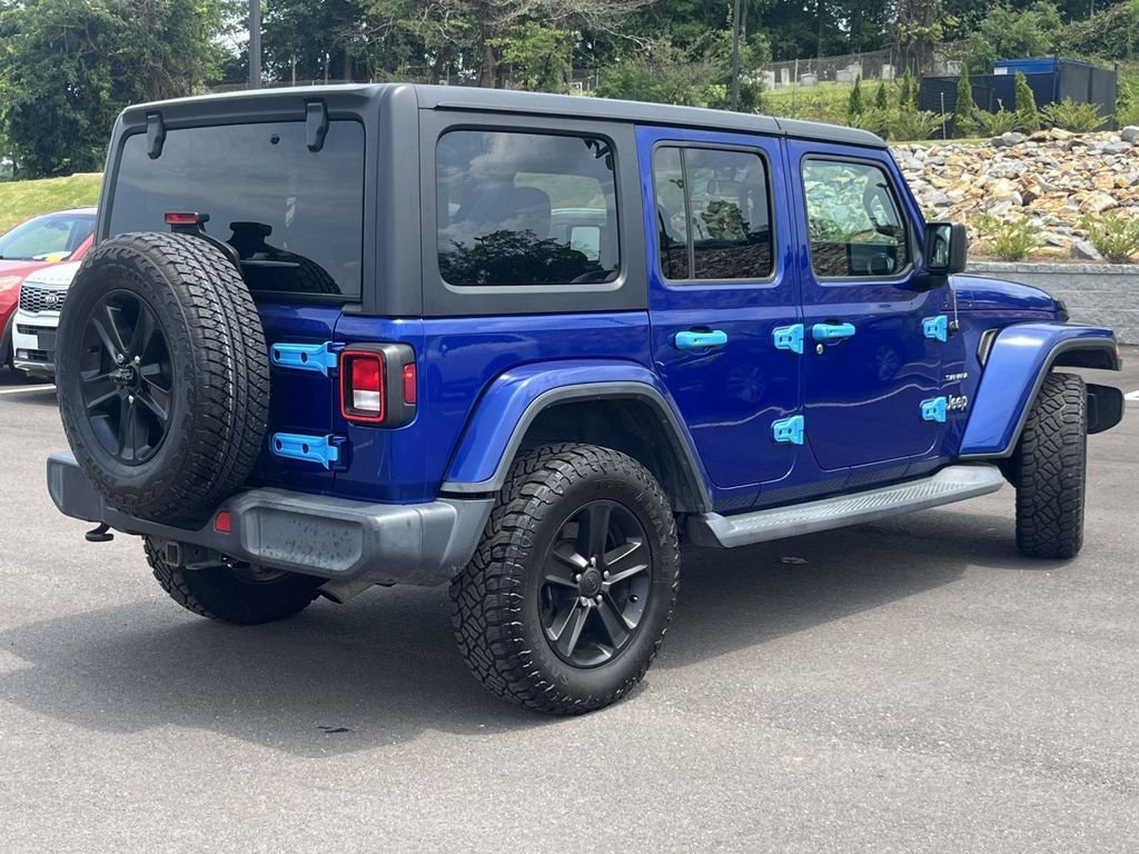 Used 2019 Blue Jeep Unlimited Sahara image 3