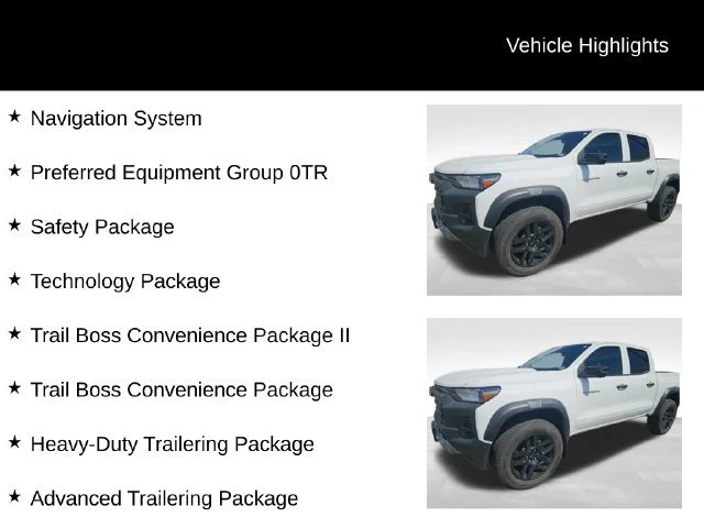 Certified Used 2023 SUMMIT WHITE Chevrolet 4WD Trail Boss image 8
