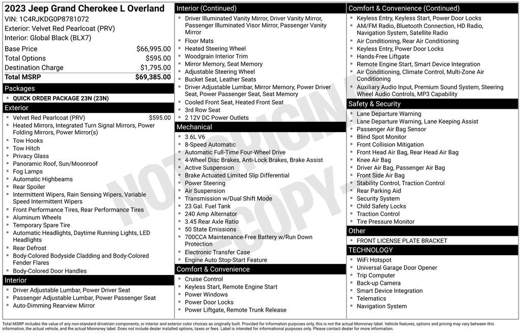 Used 2023 Red Jeep Overland image 6