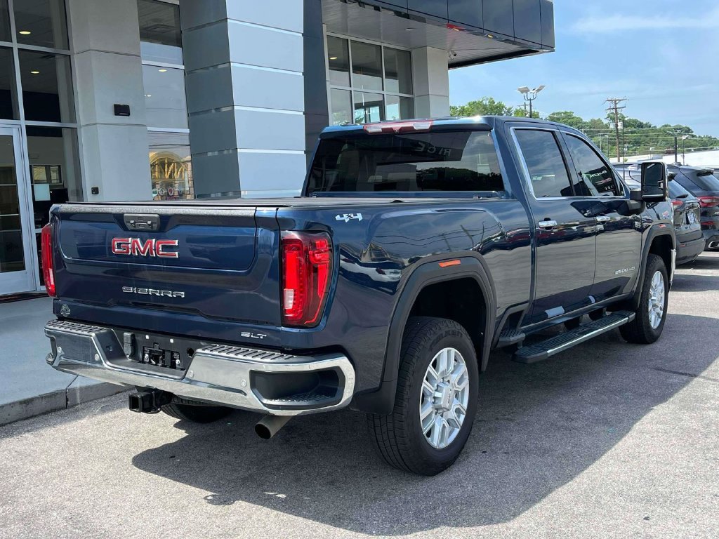 Certified Used 2021 PACIFIC BLUE METALLIC GMC SLT image 3