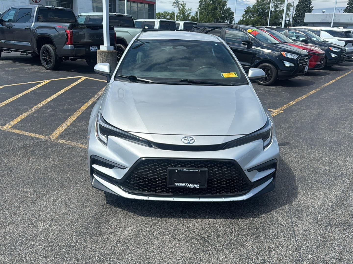 Used 2024 Classic Silver Metallic Toyota SE image 2