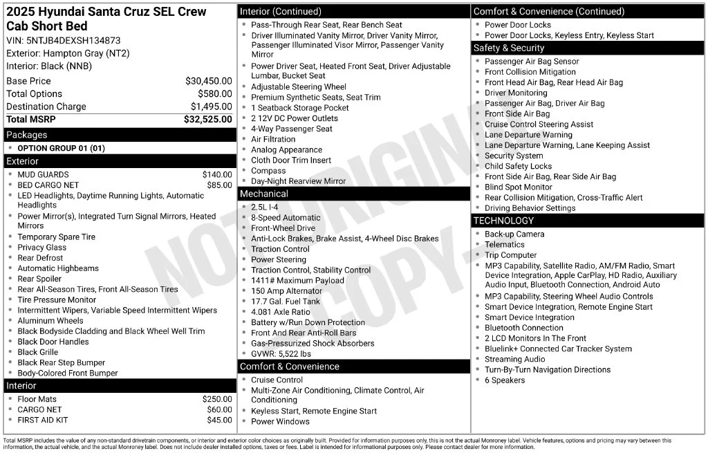 Used 2025 Gray Hyundai SEL image 10