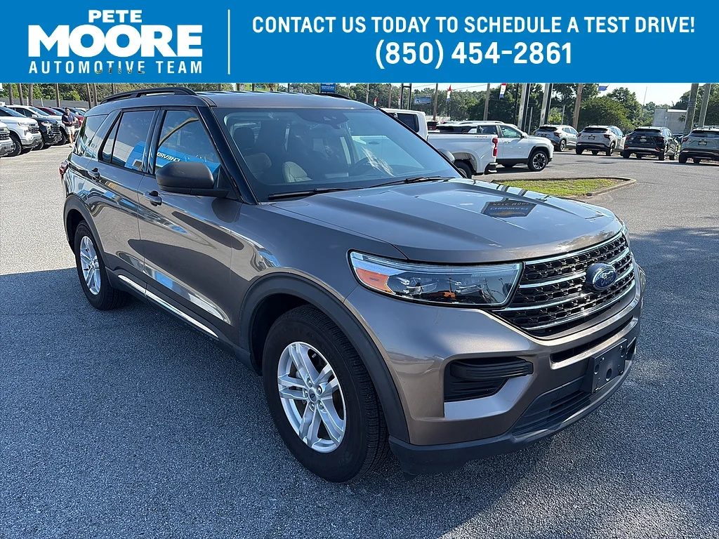 Used 2021 Stone Gray Ford  image 1