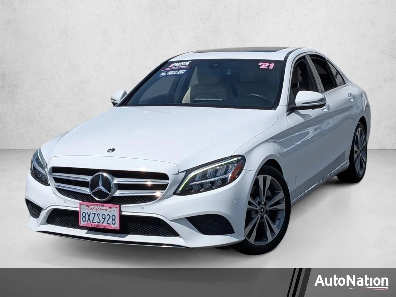 Used 2021 Polar White Mercedes-Benz C 300 image 1