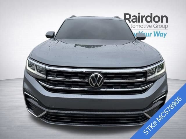 Used 2021 Platinum Gray Metallic Volkswagen 3.6L V6 SE w/Technology R-Line image 2