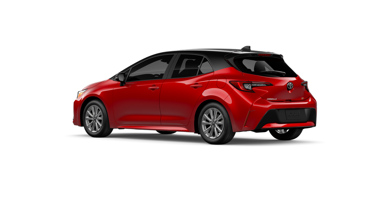 New 2027 Finish Line Red with Black roof Toyota SE image 6