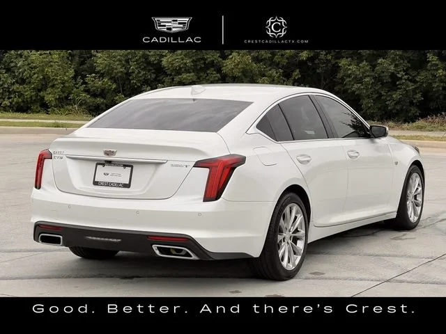 Used 2023 Crystal White Tricoat CADILLAC Premium Luxury image 2