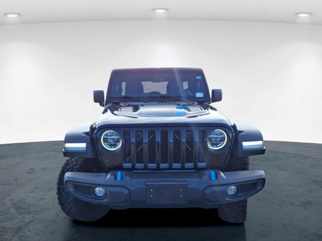 Used 2021 Black Jeep Unlimited Rubicon 4xe image 4