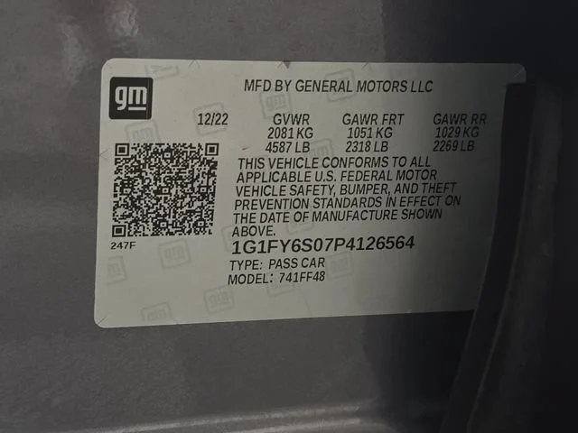Used 2023 GRAY GHOST METALLIC Chevrolet LT image 10