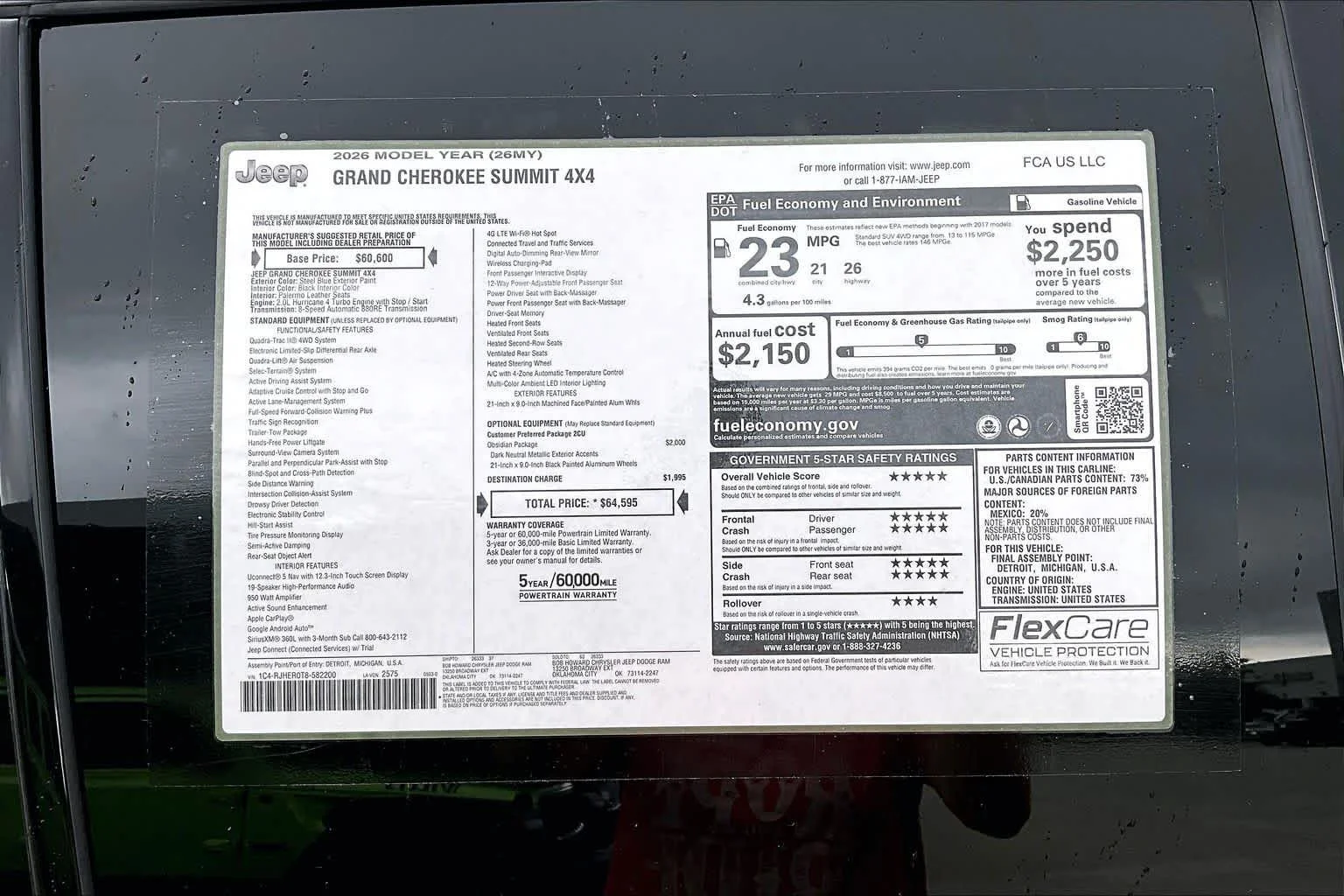 New 2026 Steel Blue Exterior Paint Jeep Summit image 16