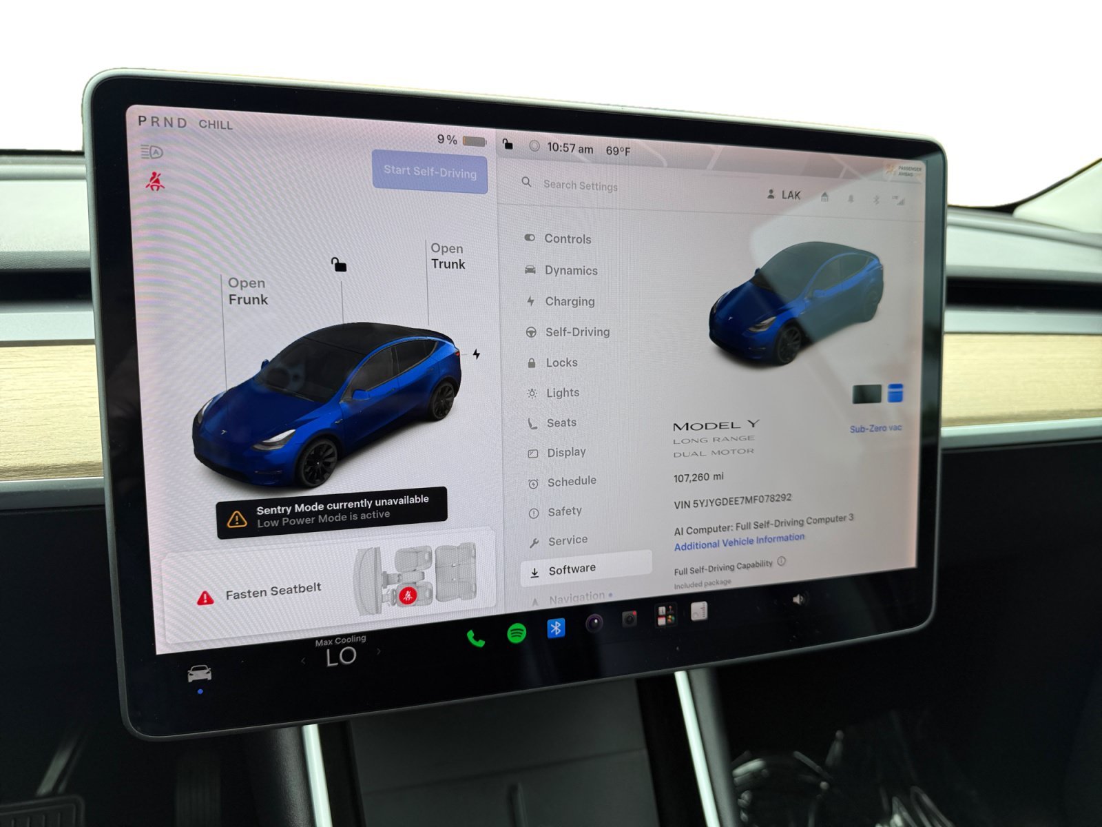 Used 2021 Deep Blue Metallic Tesla Long Range image 11