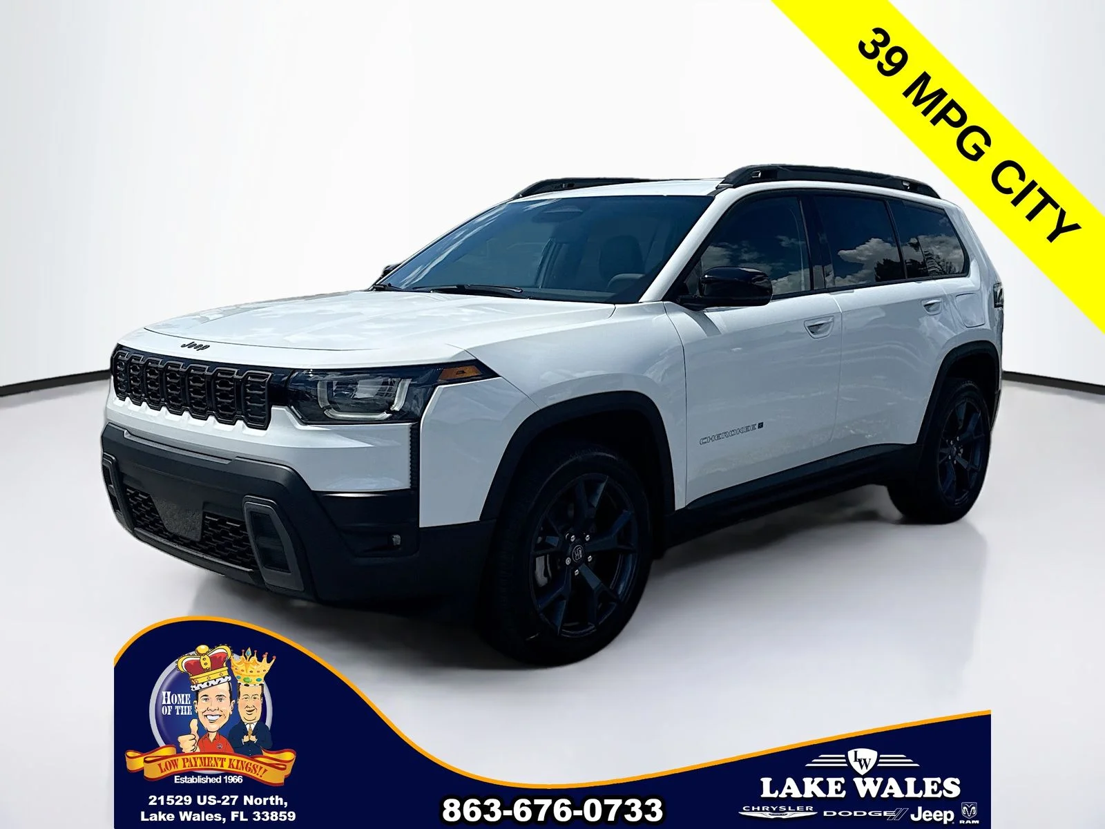 New 2026 Bright White Clear-Coat Exterior Paint Jeep  image 2