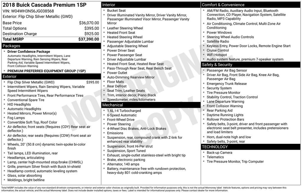 Used 2018 Silver Buick Premium image 2