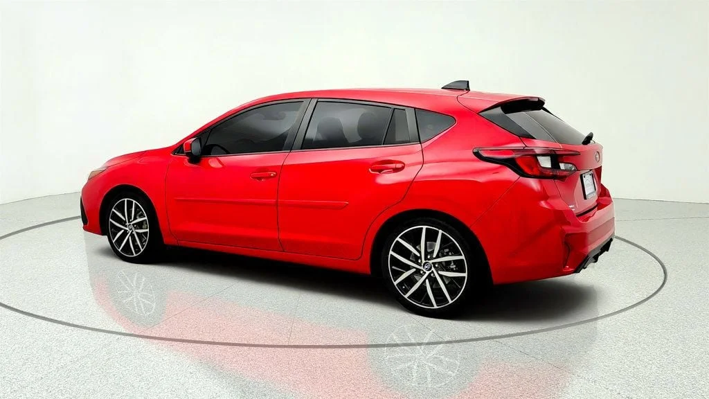 Used 2024 Pure Red Subaru Sport AWD w/ BSD/RCTA, All-Weather & Moonroof Pkg image 7