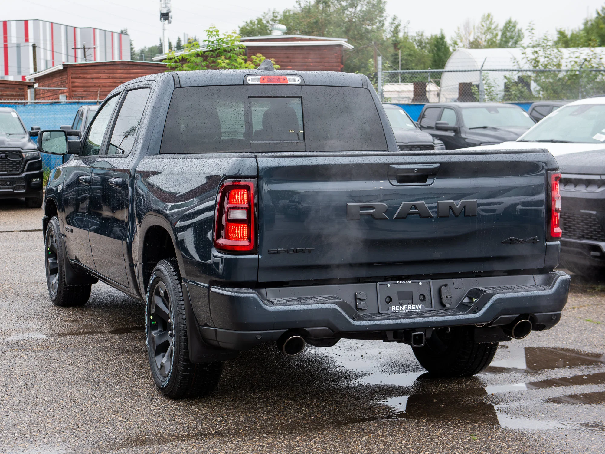 New 2026 Blue RAM Sport* Crew Cab 4x4, HEMI V8, 3.92 Rear Axle Ratio, Panoramic Sunroof image 3