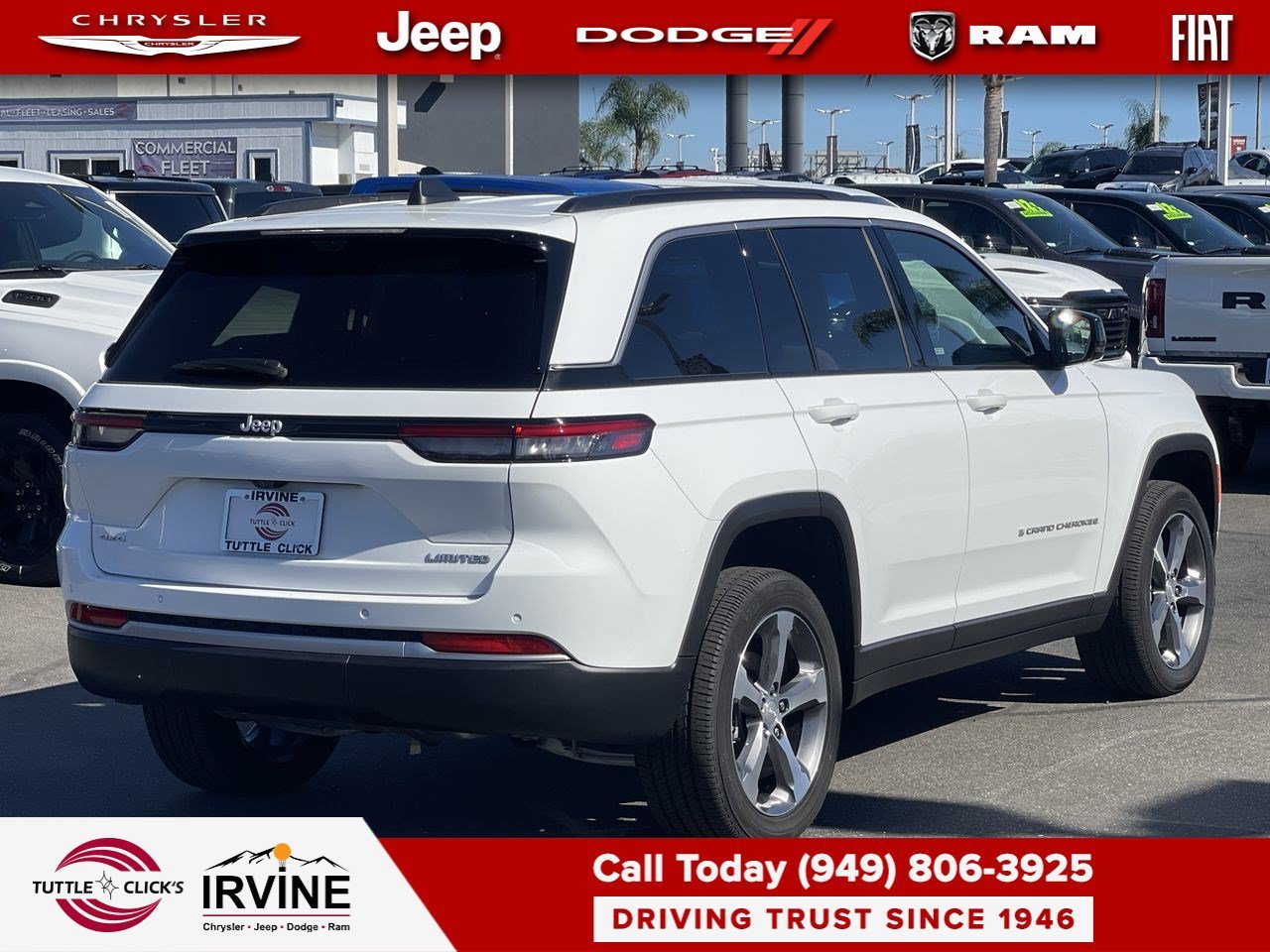 New 2026 Bright White Clear-Coat Exterior Paint Jeep Limited image 6