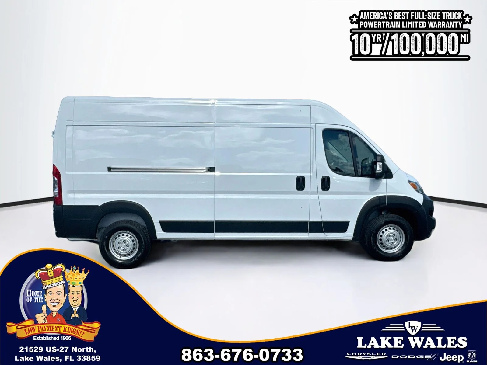 New 2026 Bright White Clear-Coat Exterior Paint RAM High Roof image 7