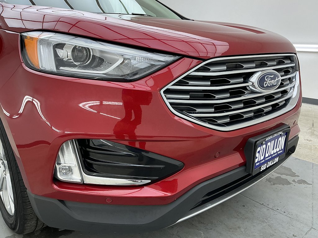 Certified Used 2021 Rapid Red Metallic Tinted Clearcoat Ford Titanium image 26