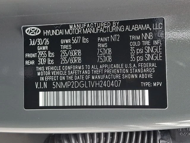 New 2027 Gray Hyundai SEL image 17