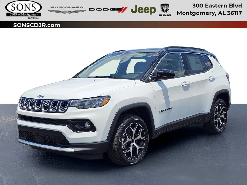 New 2026 Bright White Clear-Coat Exterior Paint Jeep Limited image 1