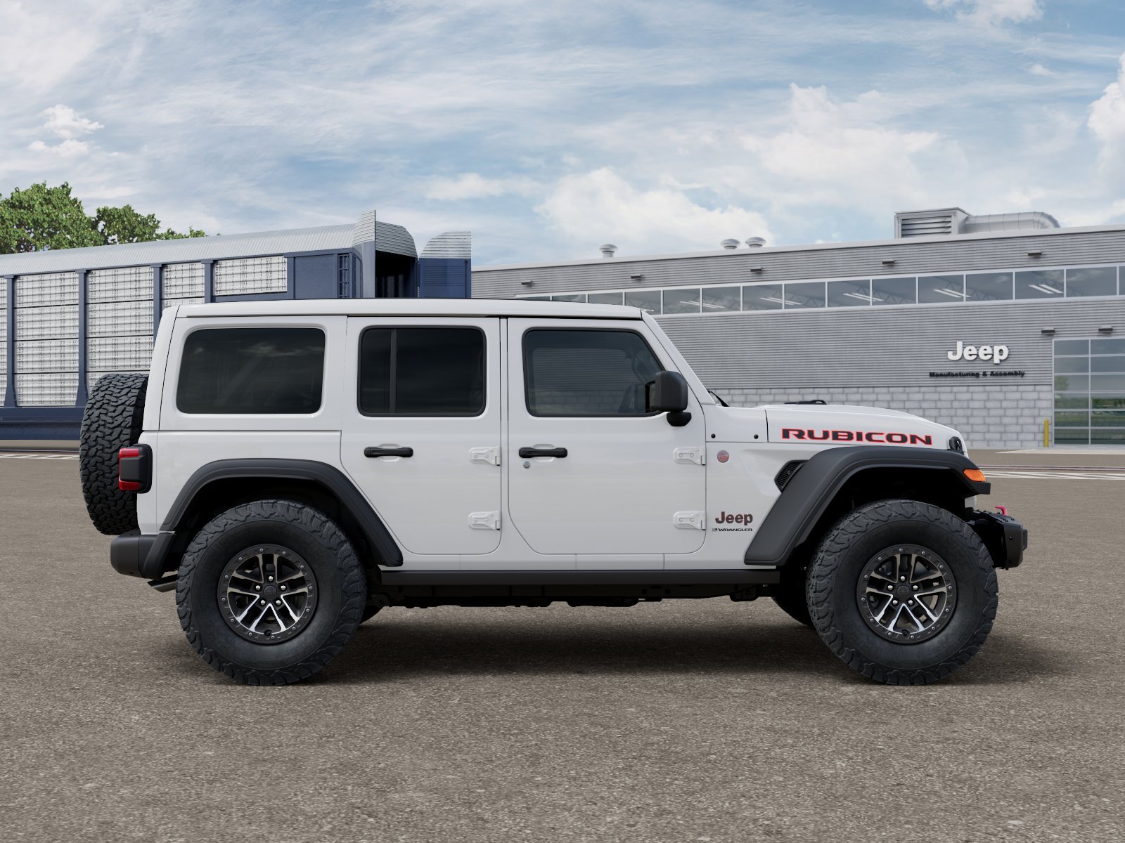 New 2026 Bright White Clear-Coat Exterior Paint Jeep Rubicon image 12