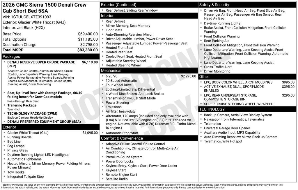 2026 GMC Sierra 4WD Crew Cab Short Box Denali's photo