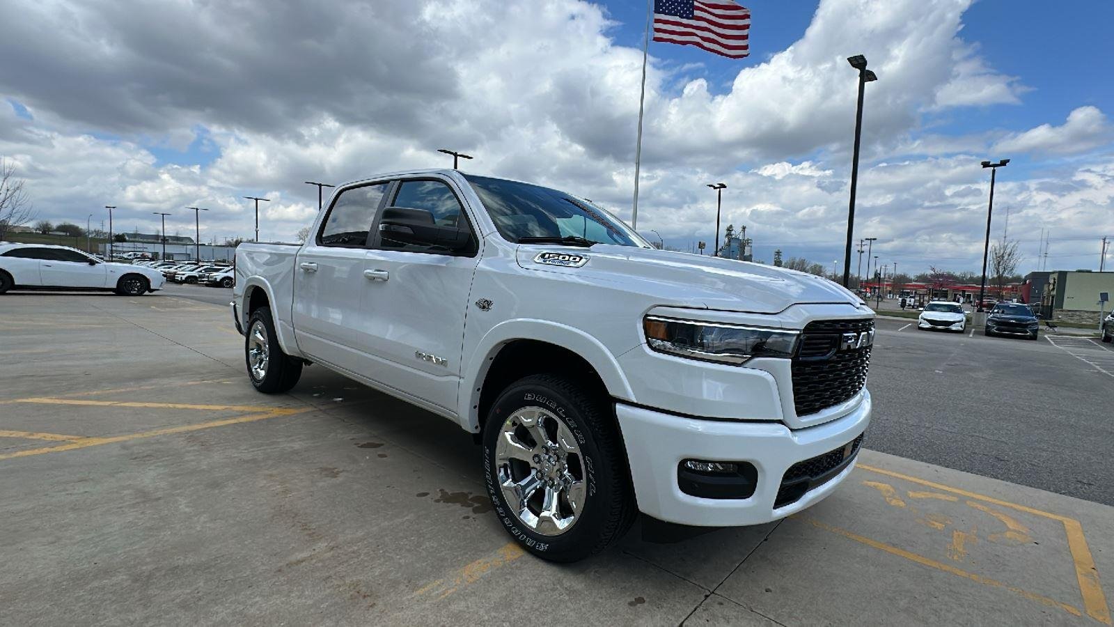 New 2026 Bright White Clear-Coat Exterior Paint RAM Big Horn image 6