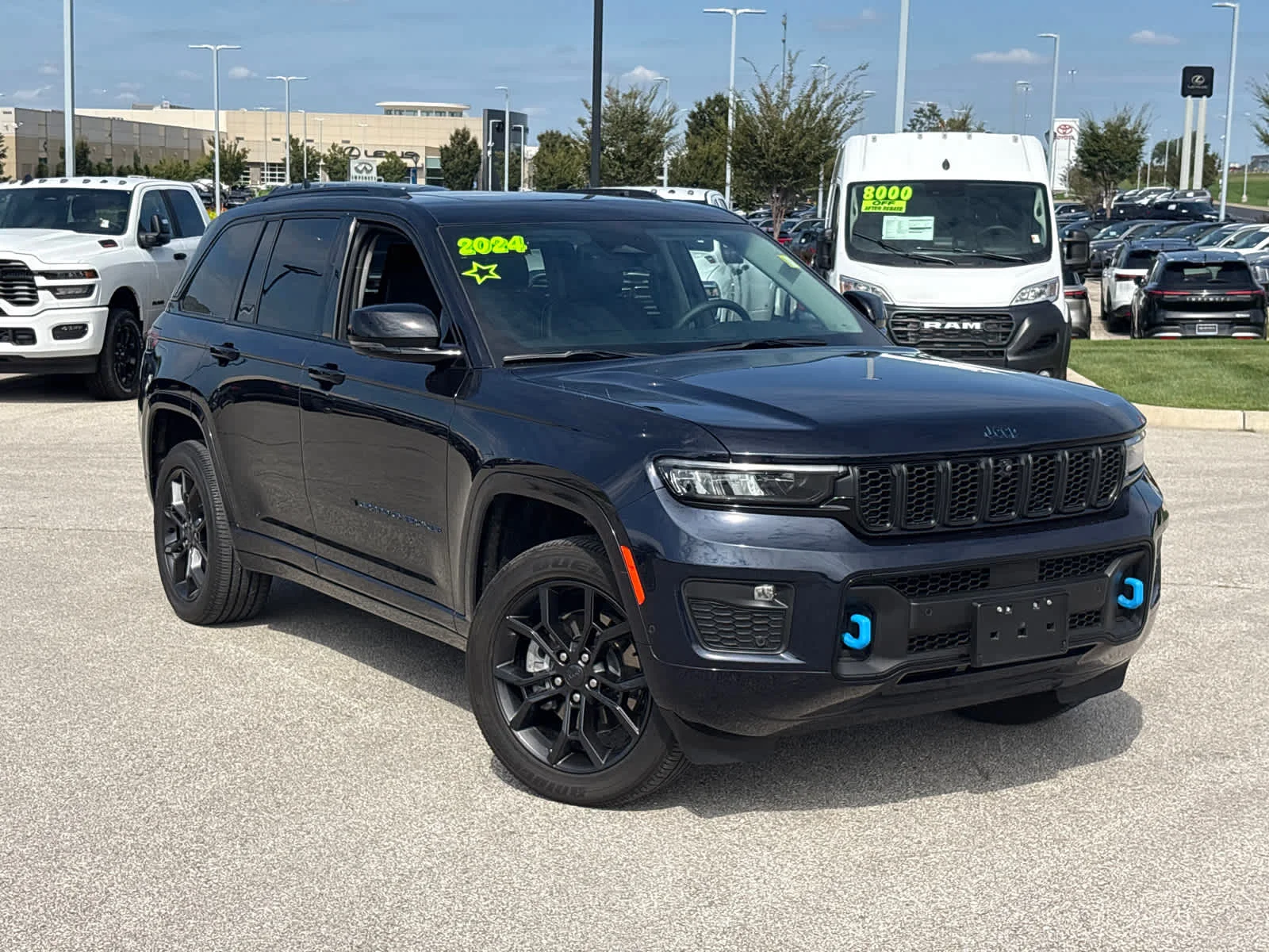 Used 2024 Jeep Grand Cherokee Anniversary Edition 4xe with VIN 1C4RJYB62R8956373 for sale in Kansas City