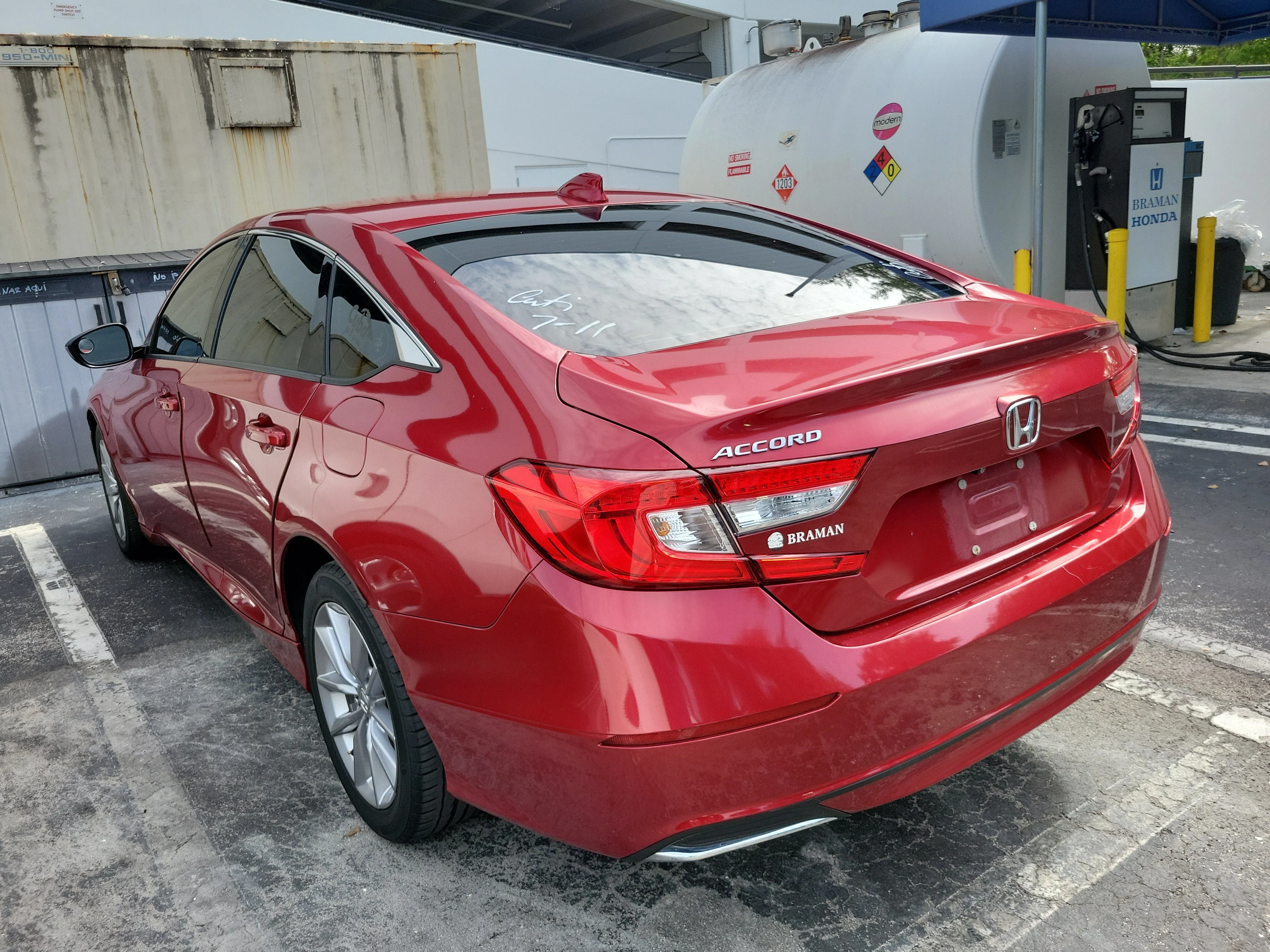 Certified Used 2021 Radiant Red Metallic Honda 1.5T LX image 4