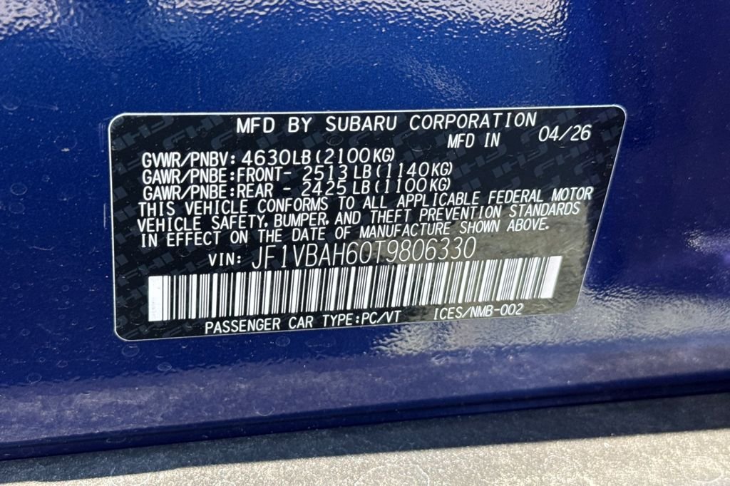 New 2026 SAPPHIRE BLUE PEARL Subaru Premium image 35