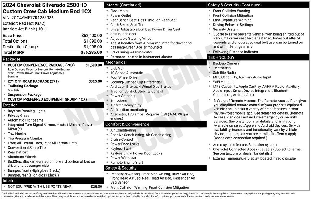 Used 2024 Red Chevrolet Custom image 27