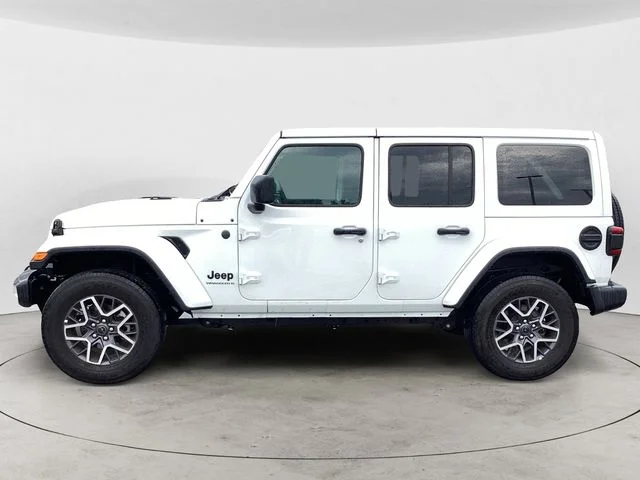 Certified Used 2025 Bright White Clearcoat Jeep Sahara image 2